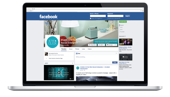 Facebook Enabled and In the Click Social Enterprise